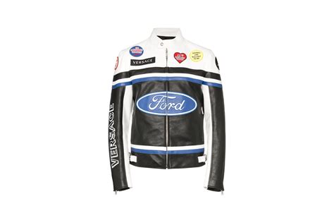 versace ford collaboration|Versace Ford Logo Biker Jacket, Shirt, Jeans Release .